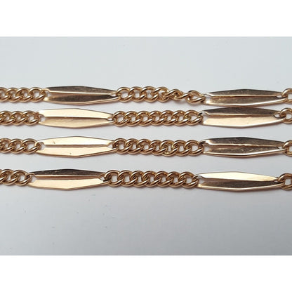 Vintage 14K Rose Gold Link Chain Necklace