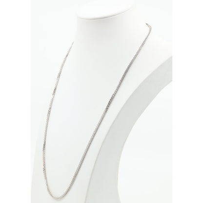 14K White Gold Franco Link Chain Necklace