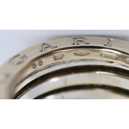 BVLGARI B.Zero1 4 Band 18K White Gold 3 Row 1.00ct Diamond Ring - Size 55 or 7