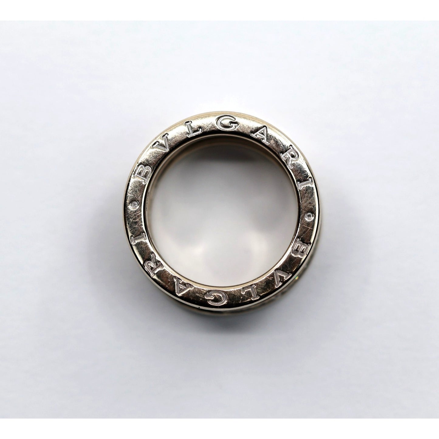 BVLGARI B.Zero1 4 Band 18K White Gold 3 Row 1.00ct Diamond Ring - Size 55 or 7