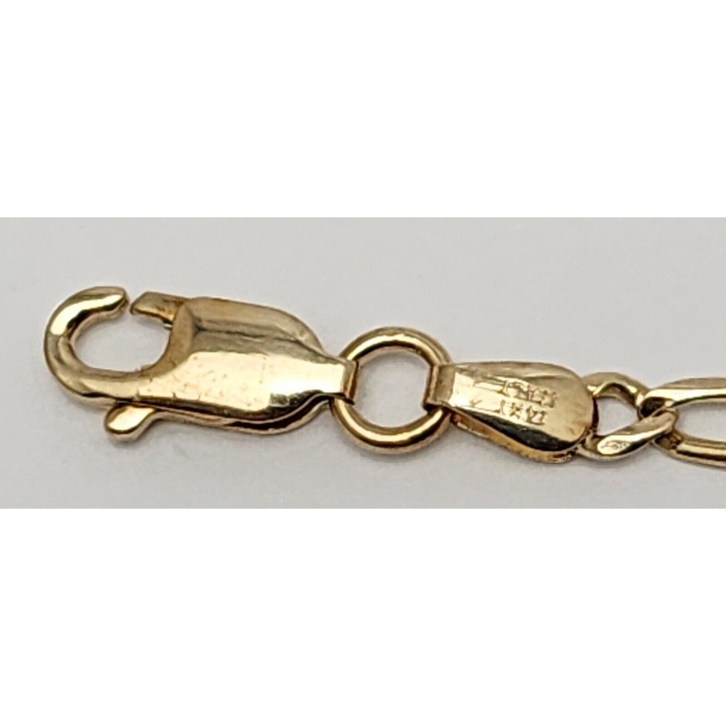 14K Solid Yellow Gold Link ID Bracelet