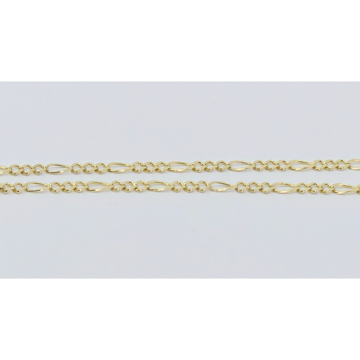 14K Yellow Gold Figaro Link Anklet Bracelet