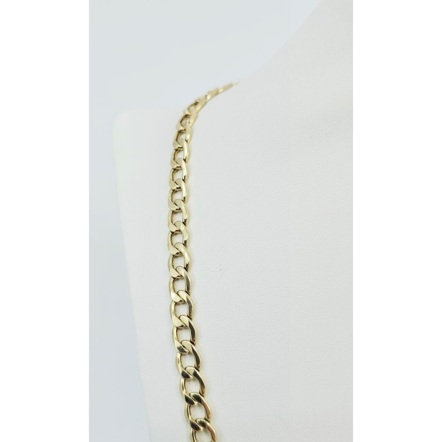 10K Yellow Gold Cuban Link Chain Necklace
