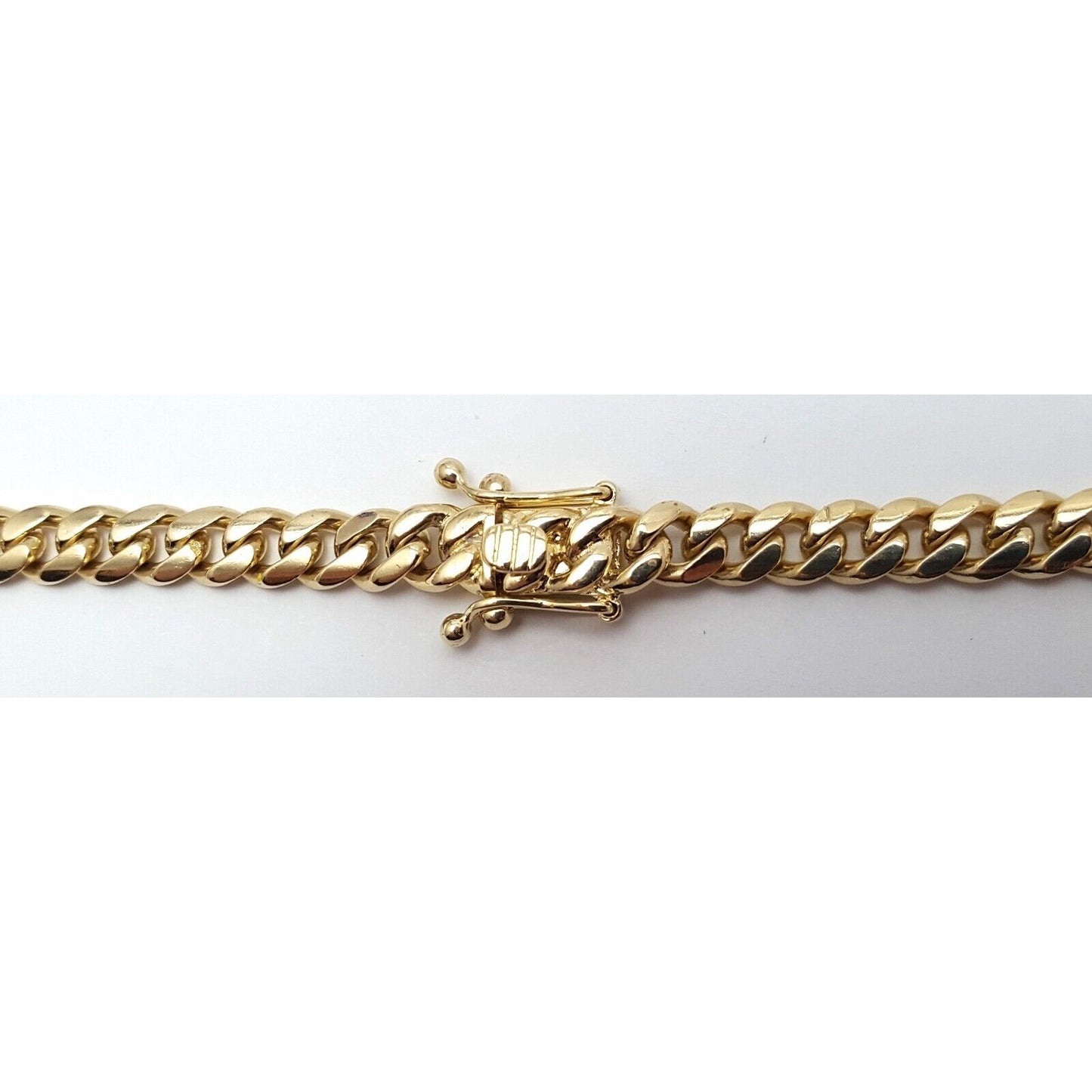 14K Yellow Gold Cuban Link Chain Necklace