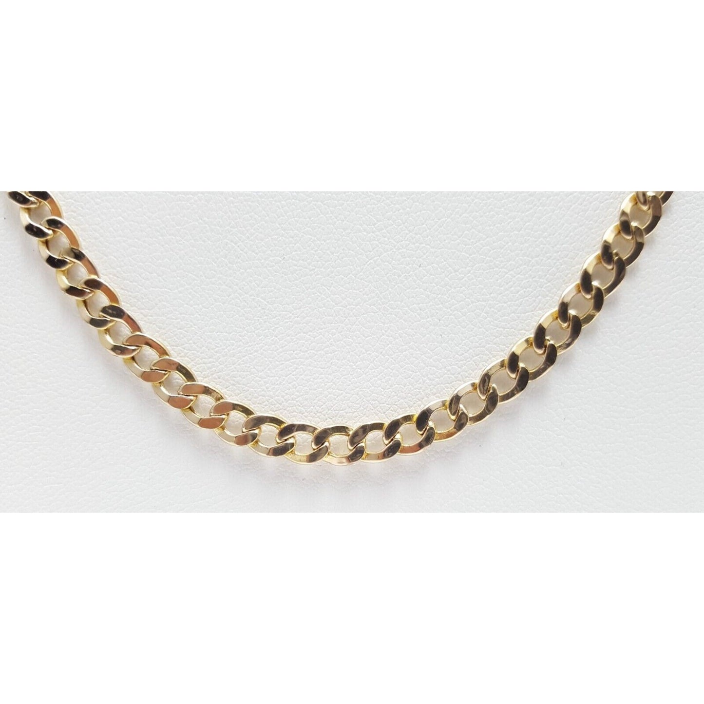 14K Yellow Gold Cuban Link Chain Necklace