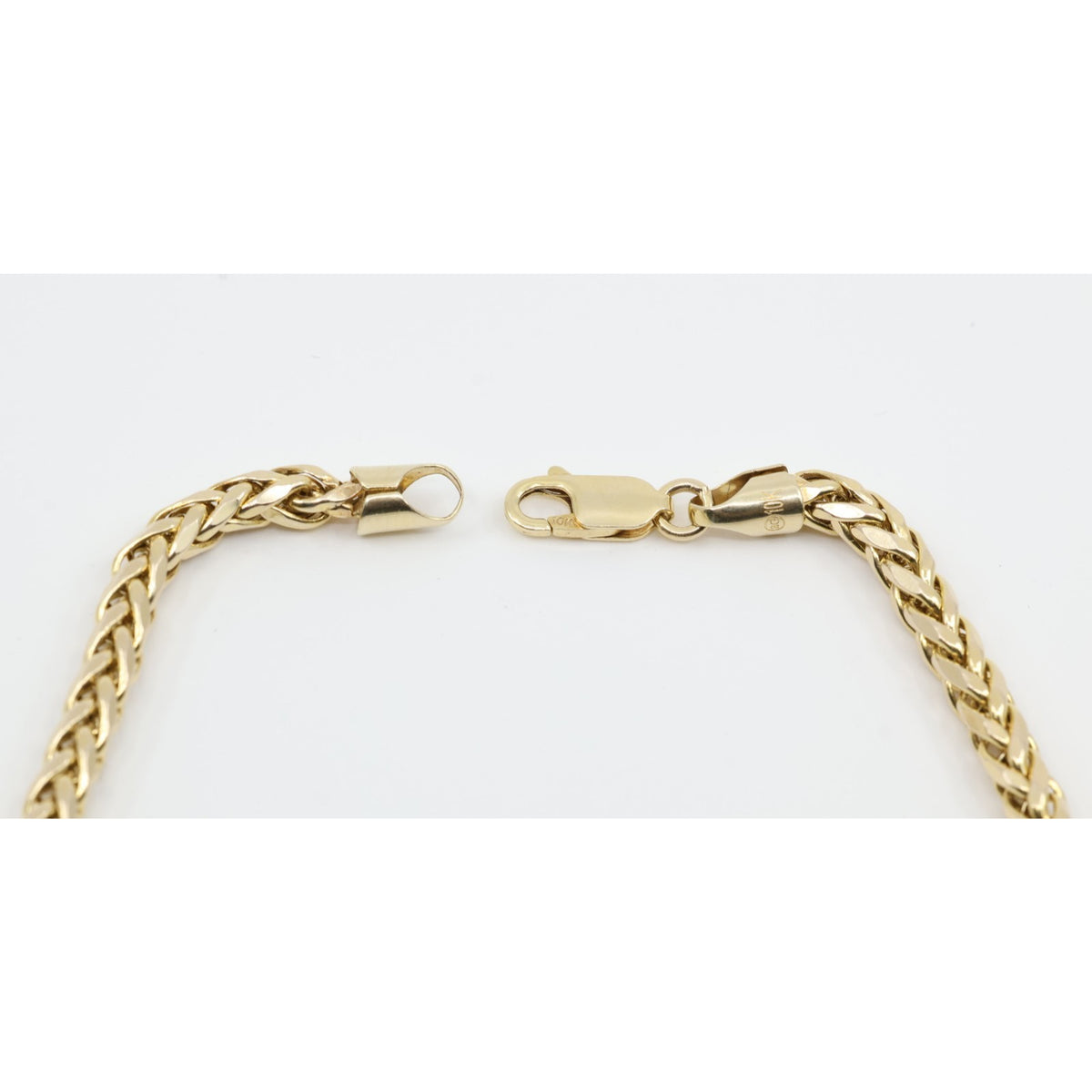10K Yellow Gold Rounded Franco Link Chain Necklace