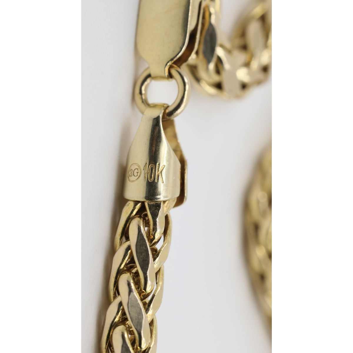 10K Yellow Gold Rounded Franco Link Chain Necklace