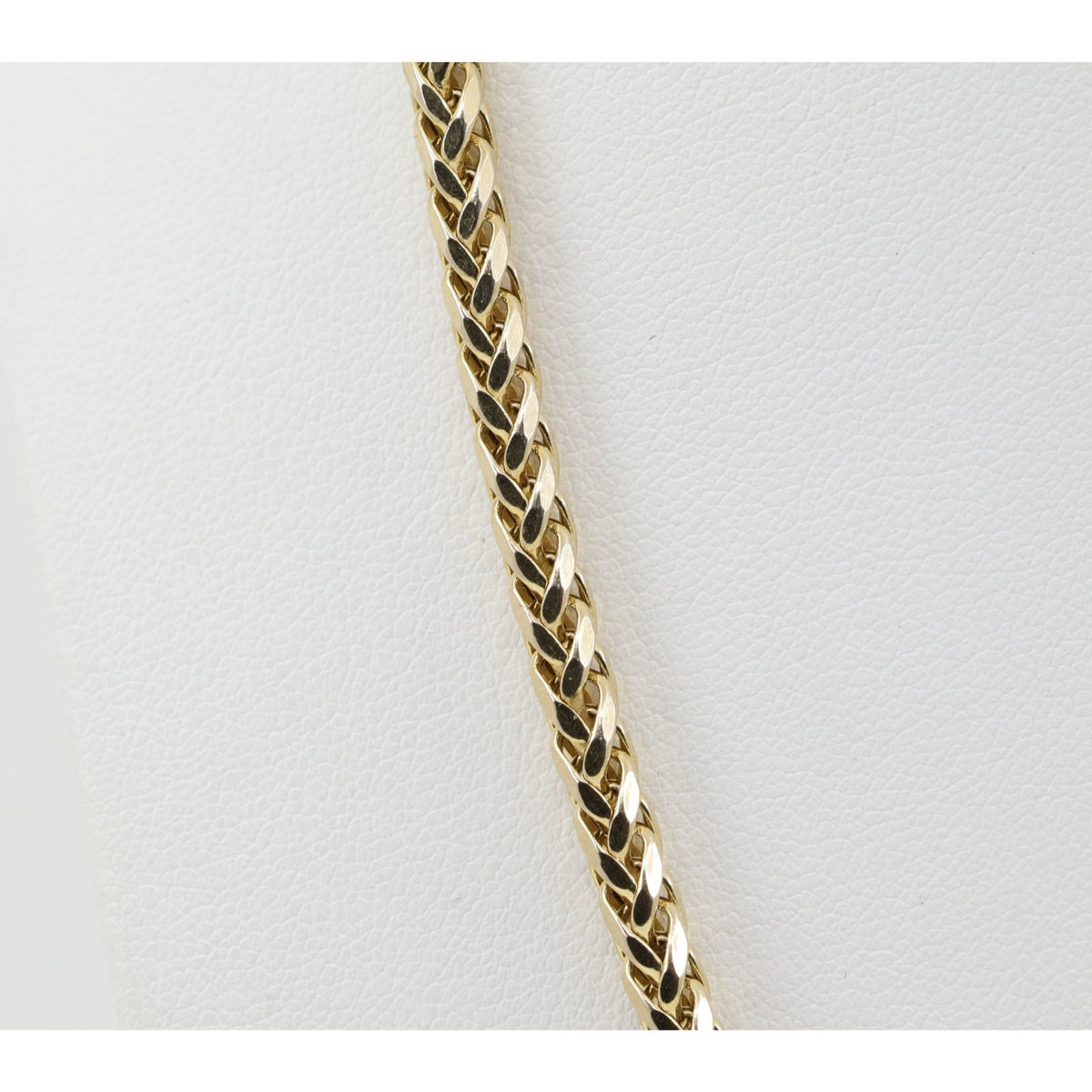 10K Yellow Gold Rounded Franco Link Chain Necklace
