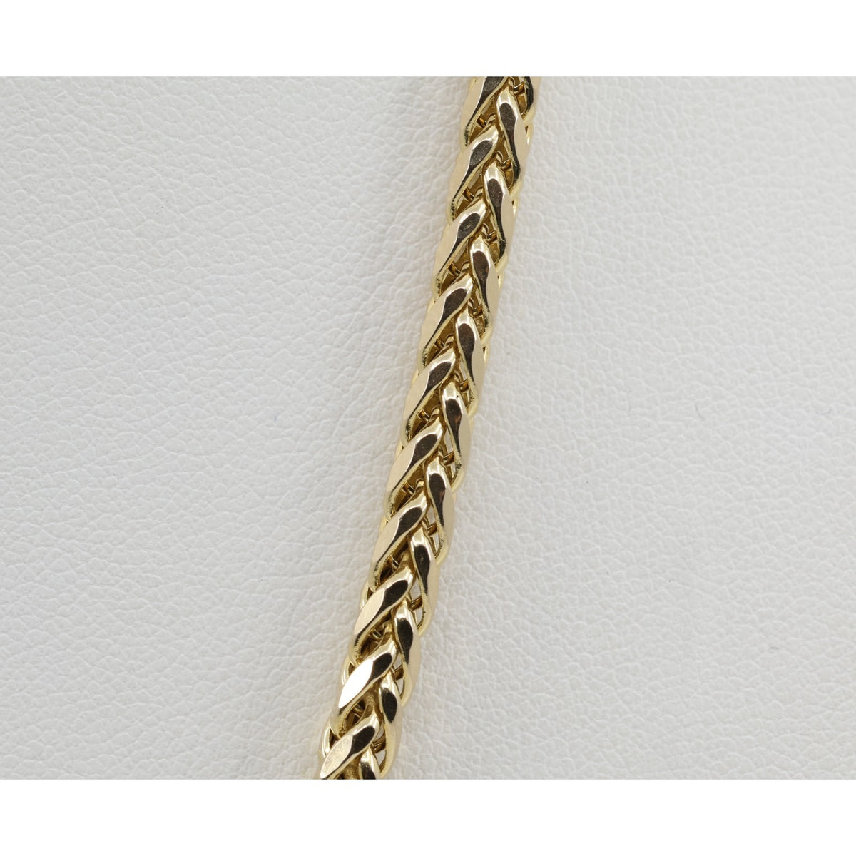 10K Yellow Gold Rounded Franco Link Chain Necklace