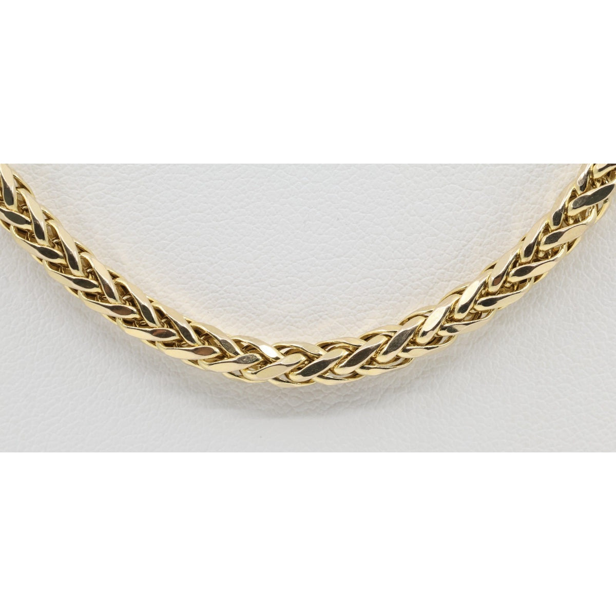 10K Yellow Gold Rounded Franco Link Chain Necklace