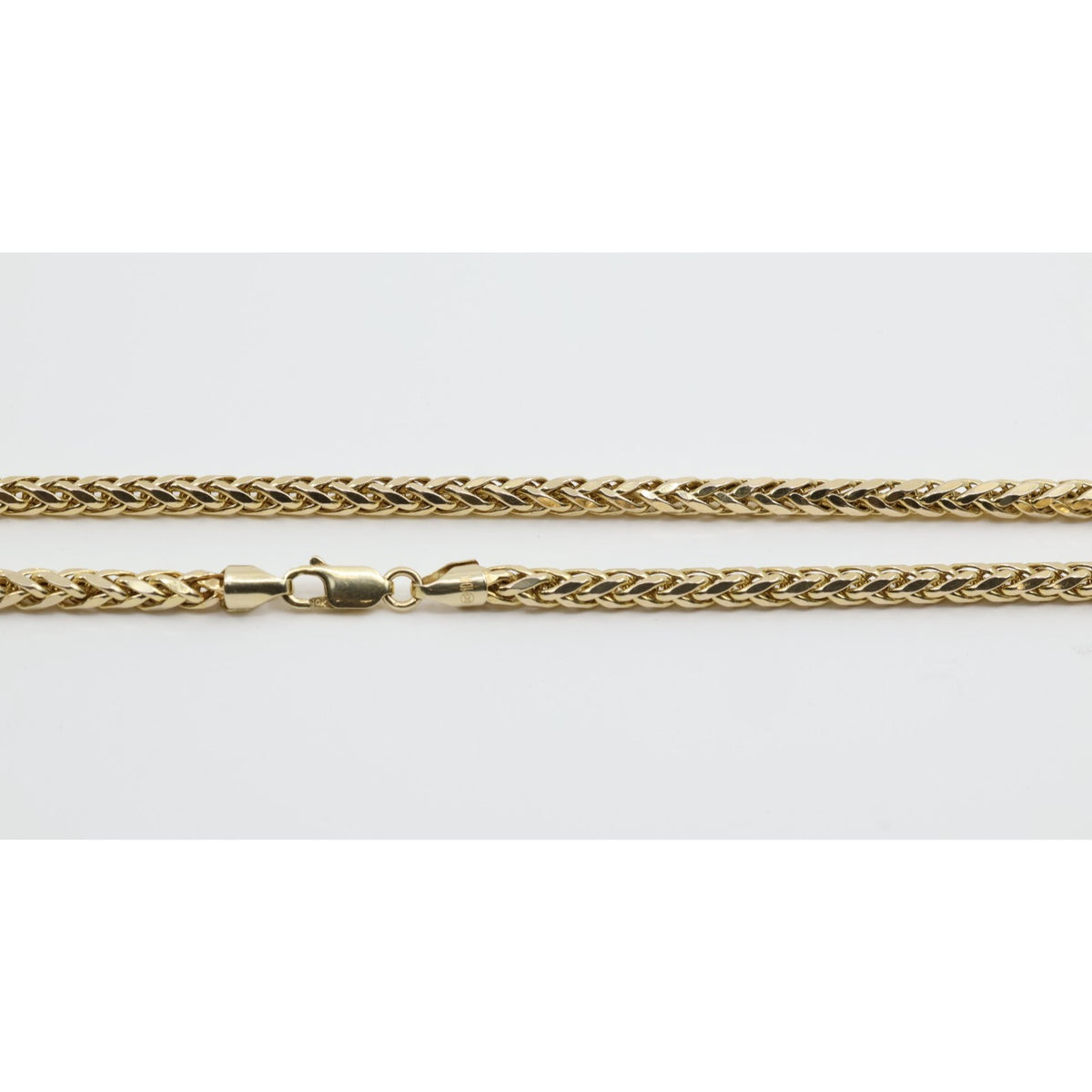 10K Yellow Gold Rounded Franco Link Chain Necklace