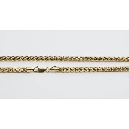 10K Yellow Gold Rounded Franco Link Chain Necklace