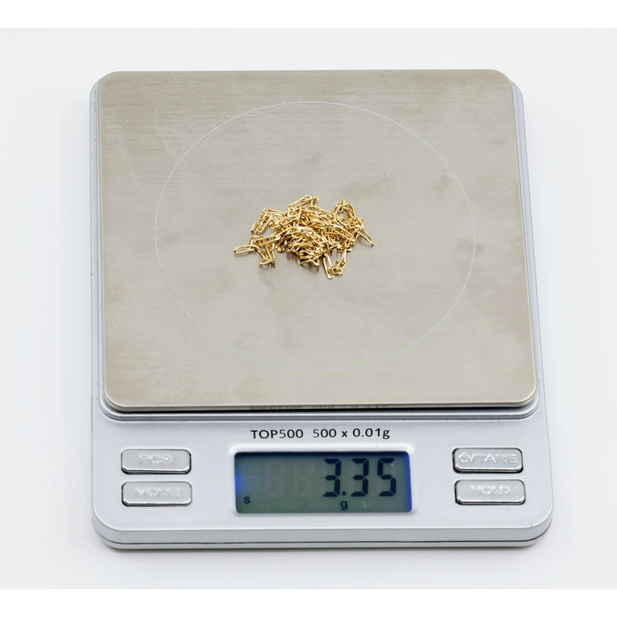 14K Yellow Gold Figaro Link Chain Necklace