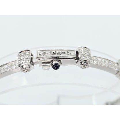 Philippe Charriol Alor 4 18k White Gold Pave Diamond Bracelet
