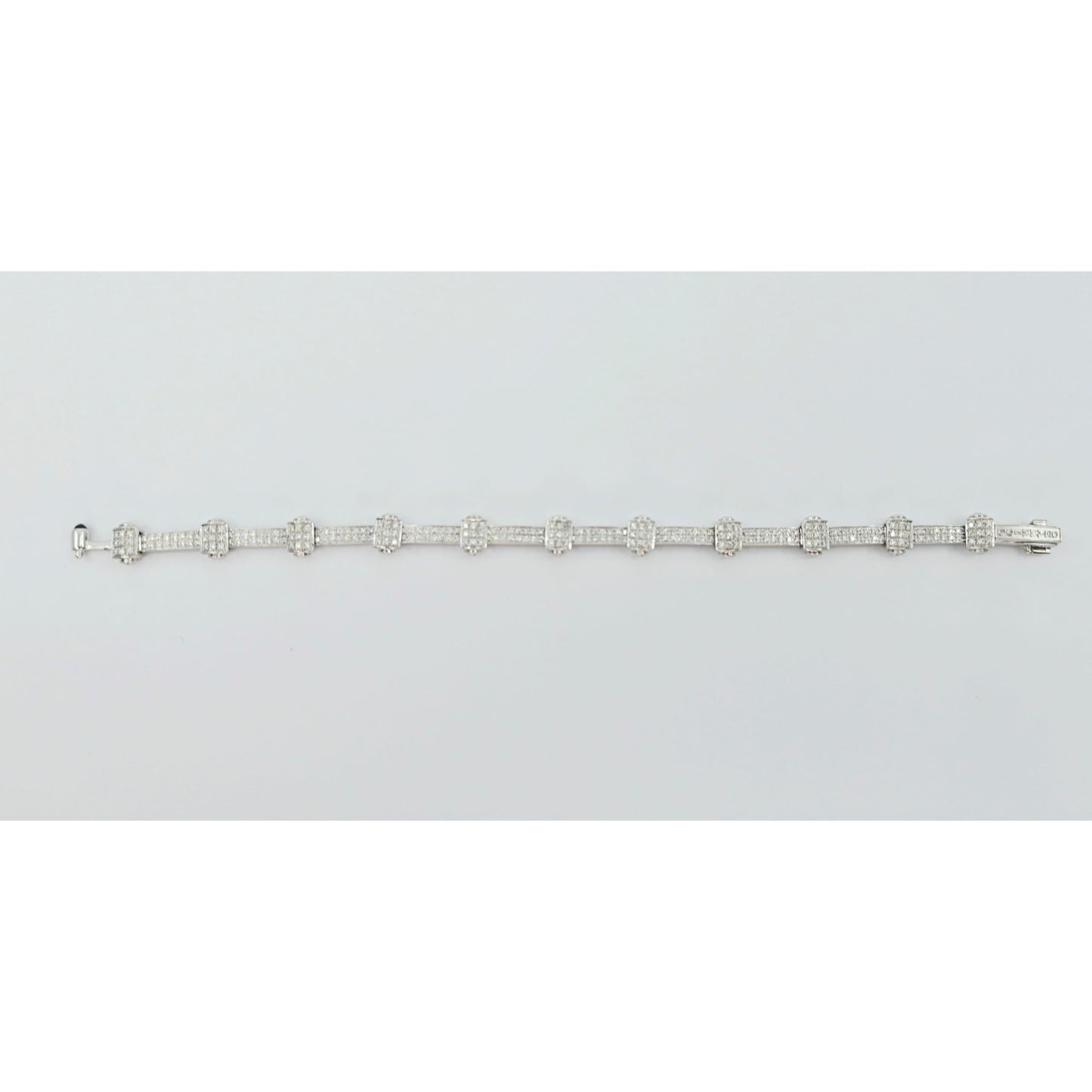 Philippe Charriol Alor 4 18k White Gold Pave Diamond Bracelet