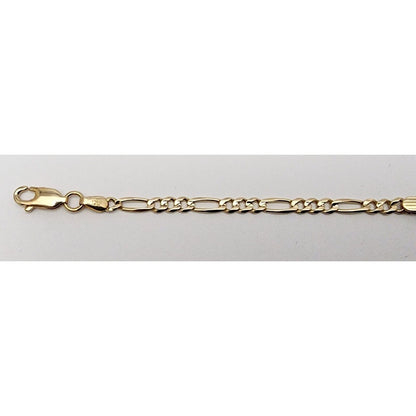 14K Solid Yellow Gold Link ID Bracelet