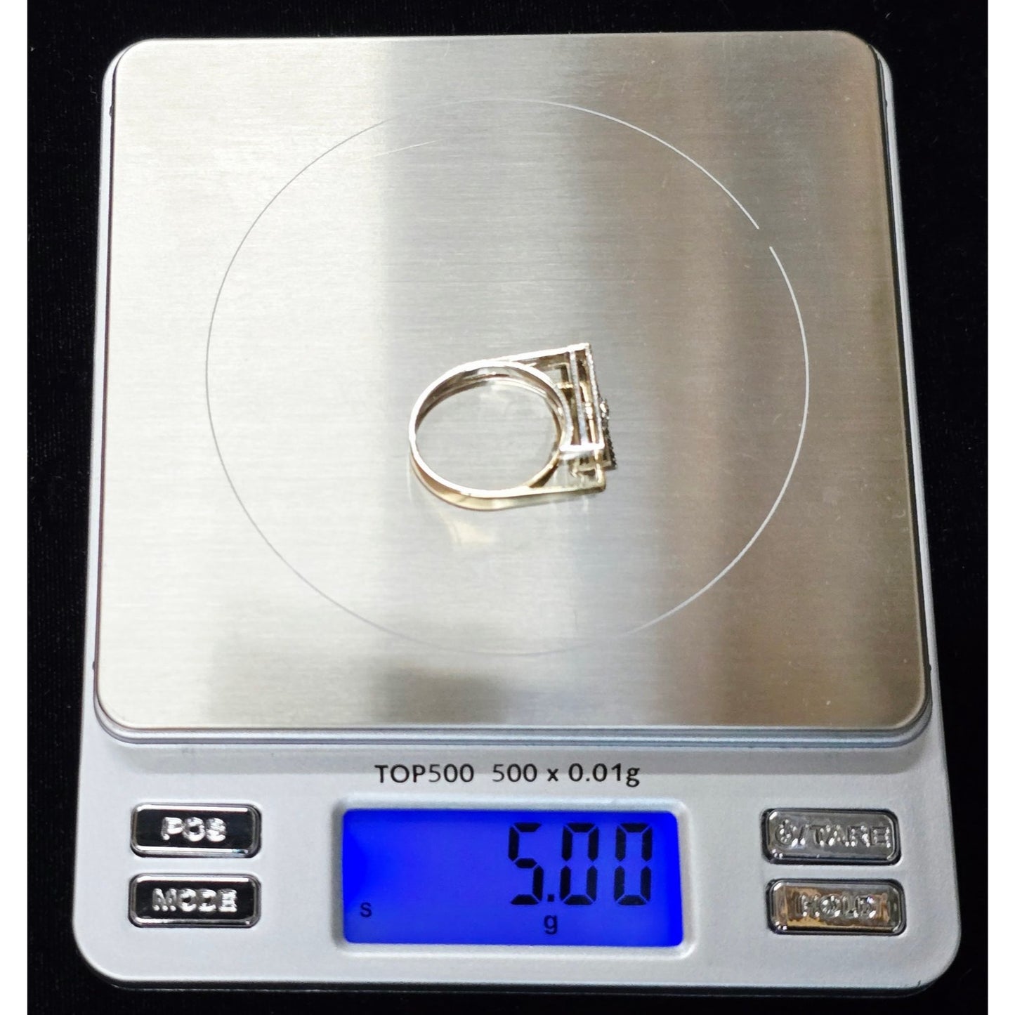 14K Two Tone Gold Ladies Motion Diamond Ring