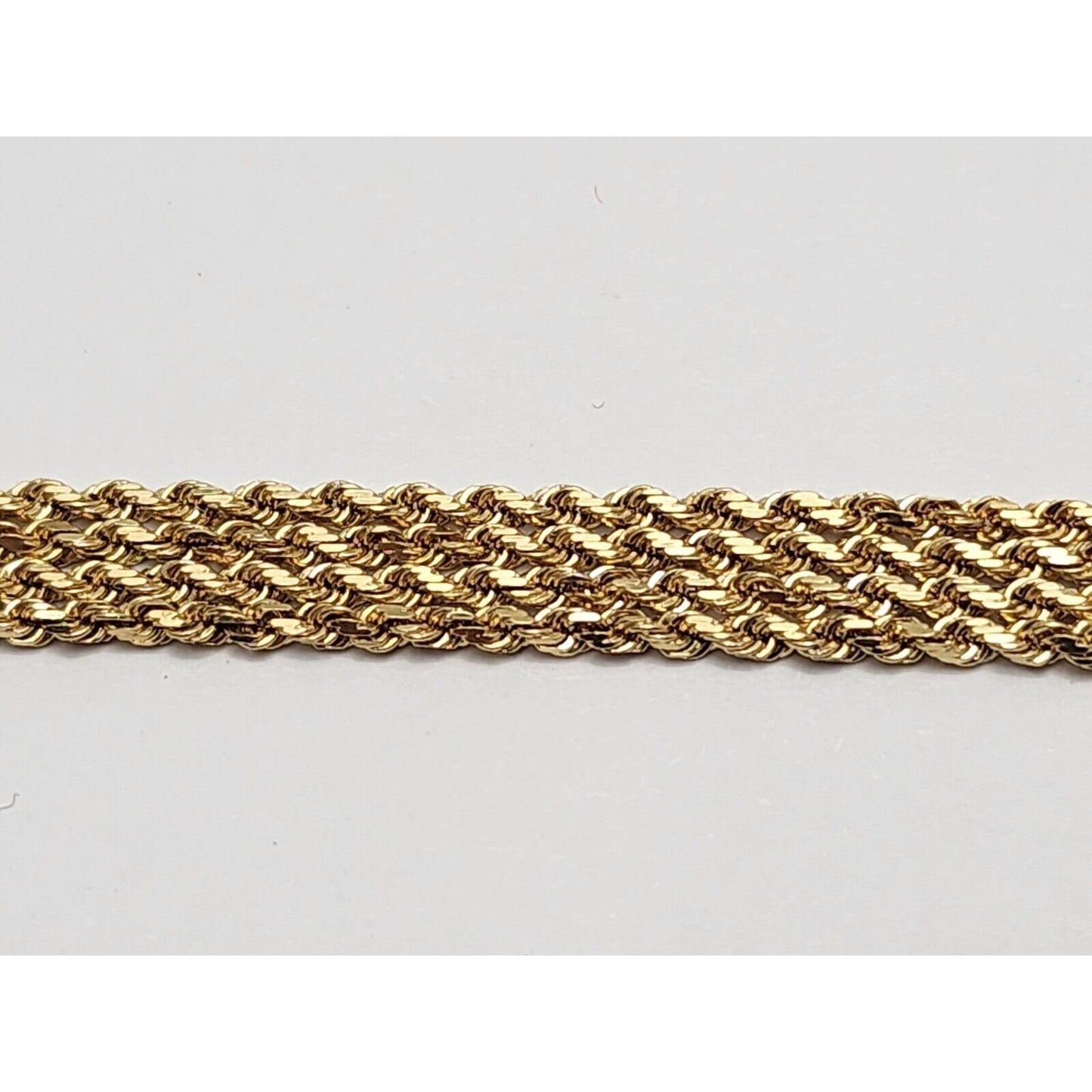 14K Yellow Gold Rope Chain Necklace