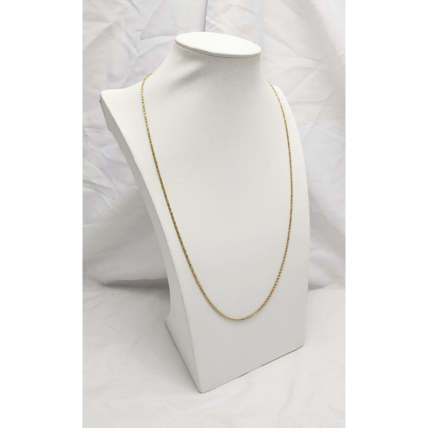 14K Yellow Gold Rope Chain Necklace