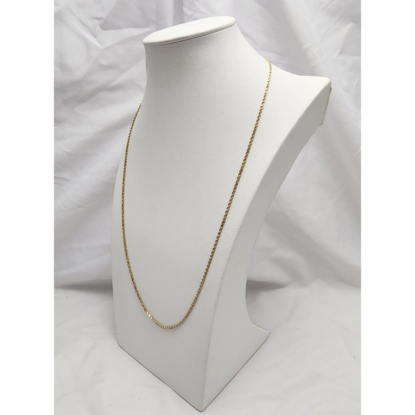 14K Yellow Gold Rope Chain Necklace