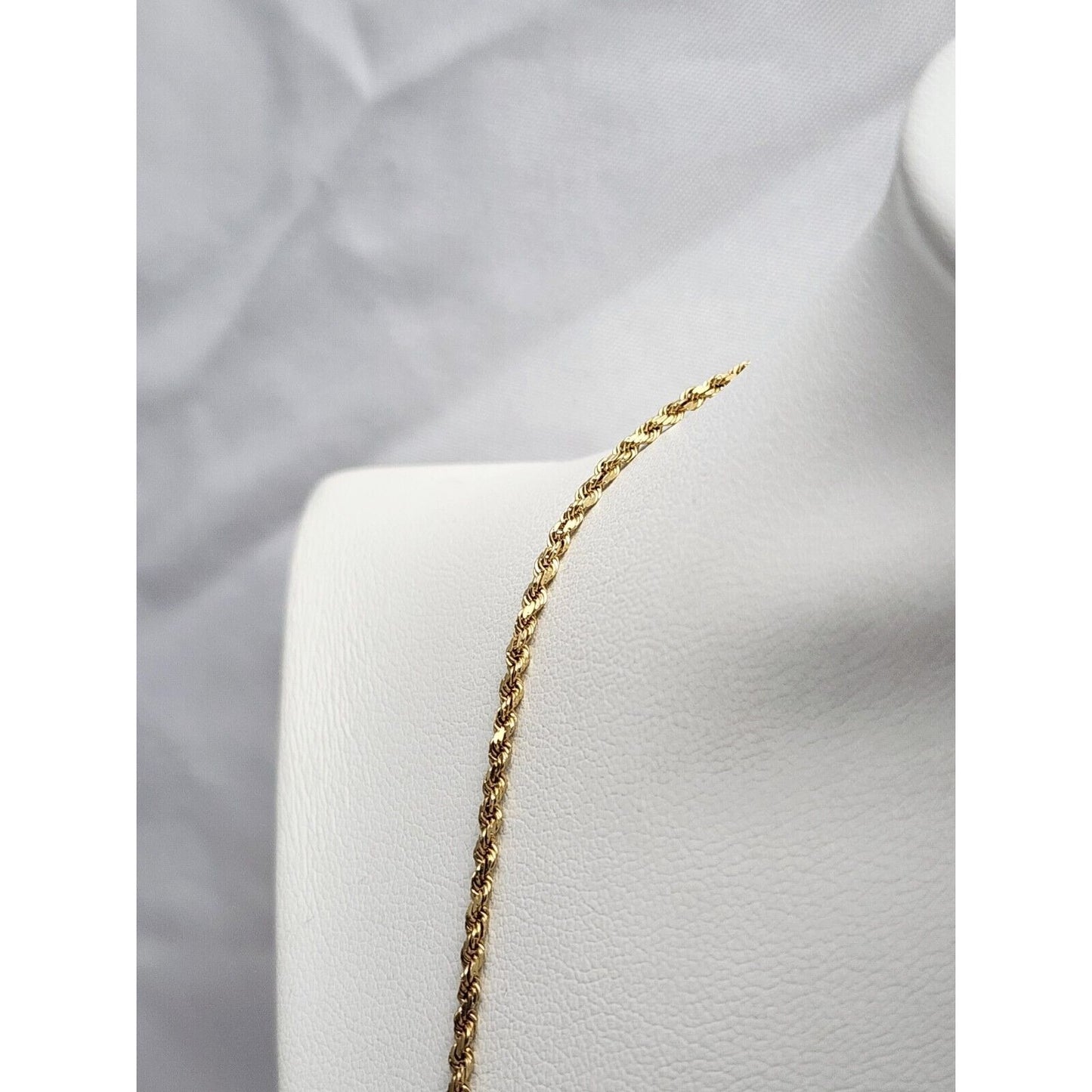 14K Yellow Gold Rope Chain Necklace