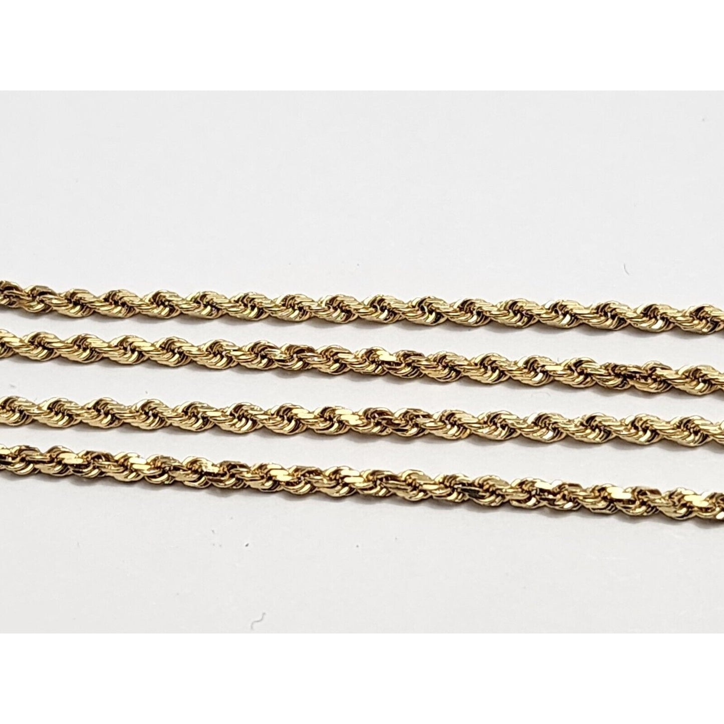 14K Yellow Gold Rope Chain Necklace