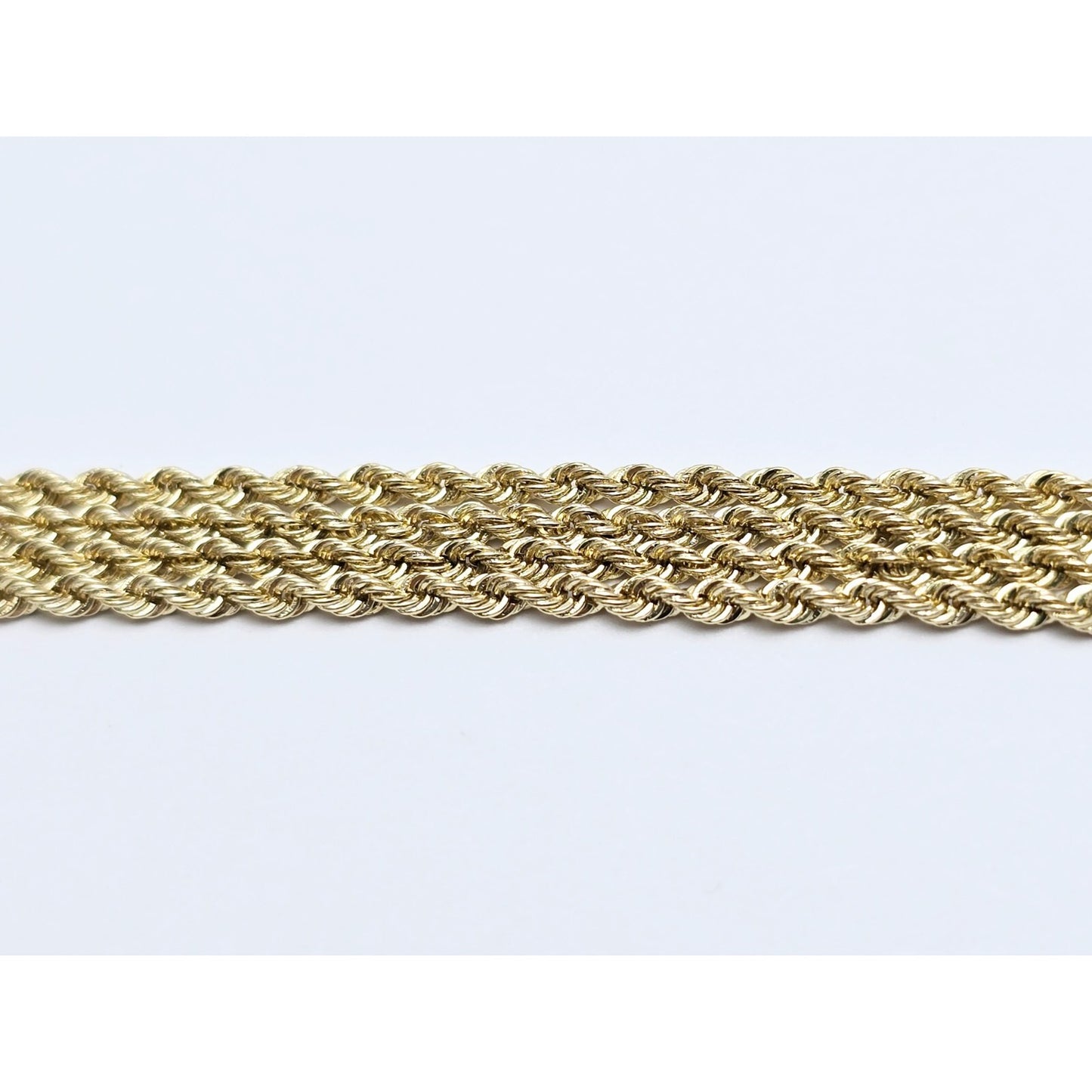 14K Yellow Gold Rope Chain Necklace