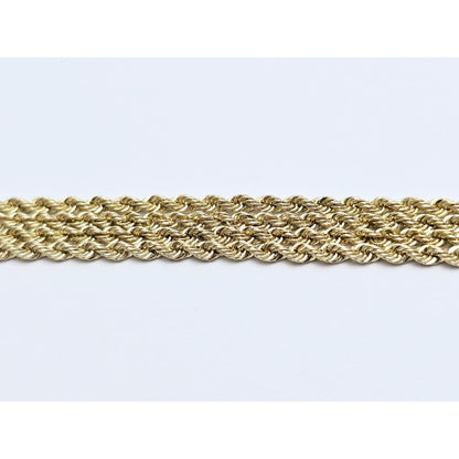 14K Yellow Gold Rope Chain Necklace