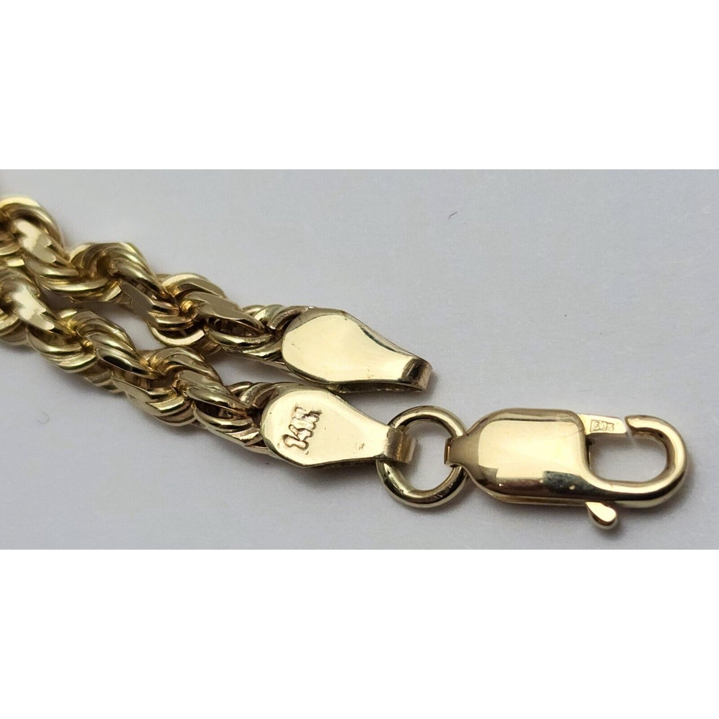 14K Yellow Gold Rope Chain Necklace