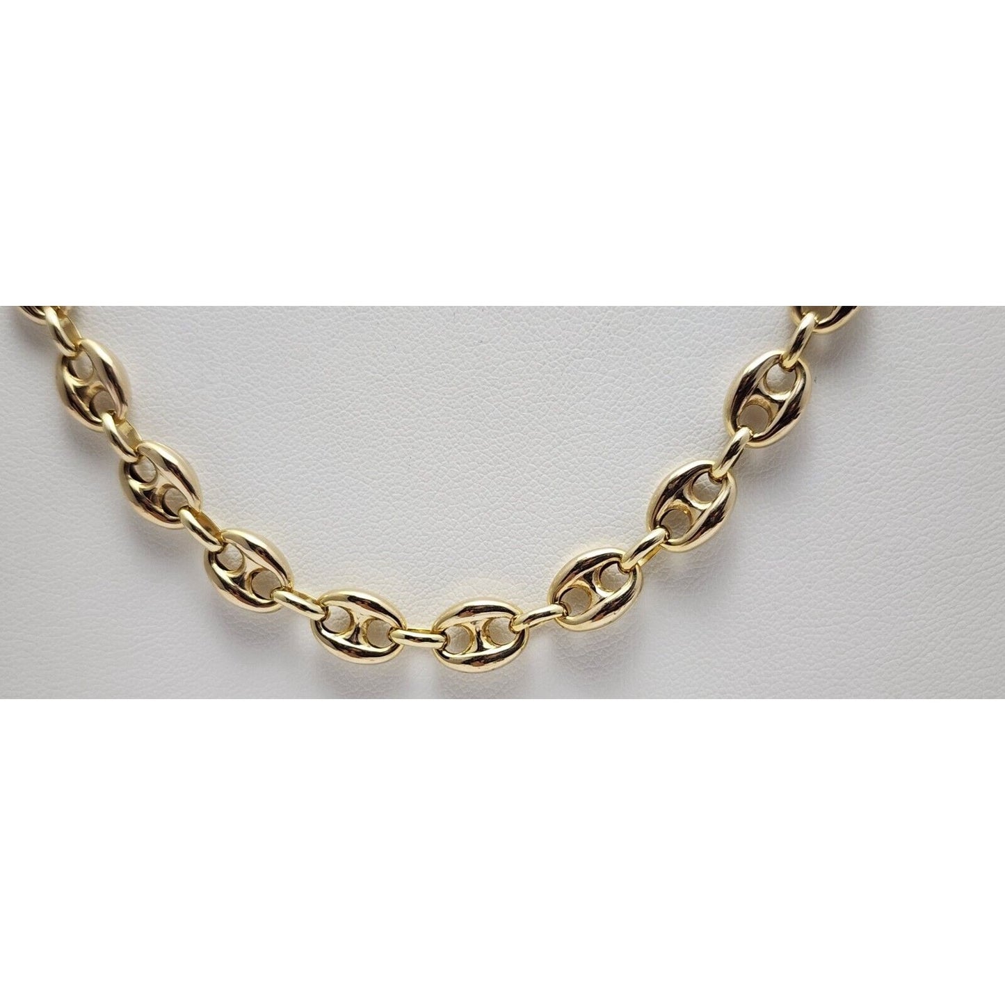 14K Yellow Gold Puffy Gucci Link Chain Necklace