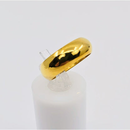 23K Yellow Gold Polished Wedding Band Ring