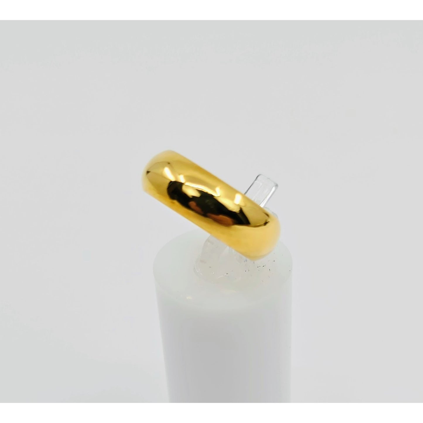 23K Yellow Gold Polished Wedding Band Ring