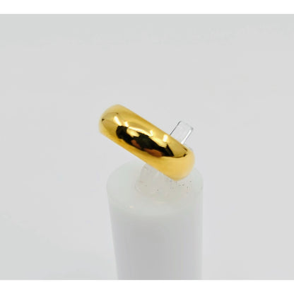 23K Yellow Gold Polished Wedding Band Ring