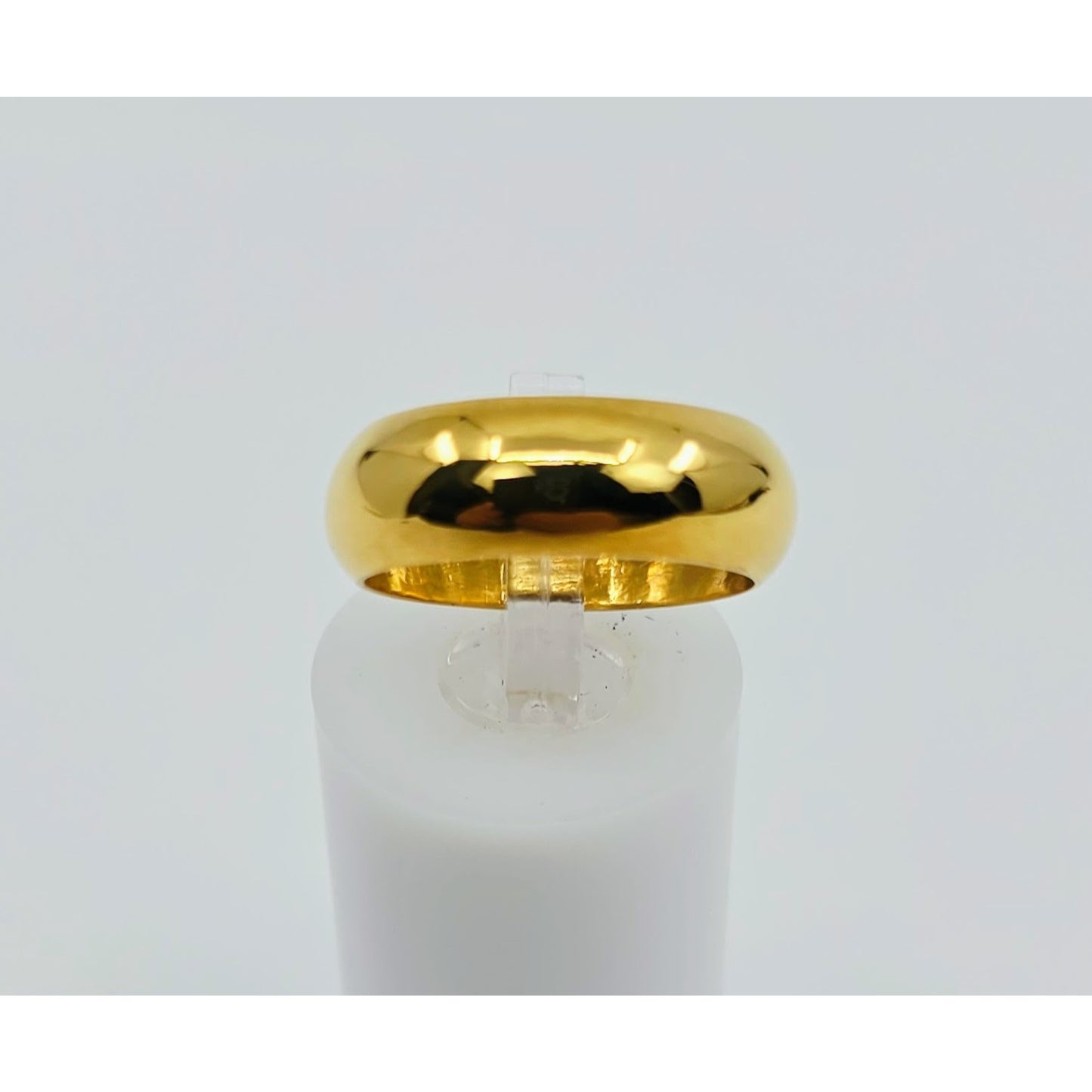 23K Yellow Gold Polished Wedding Band Ring
