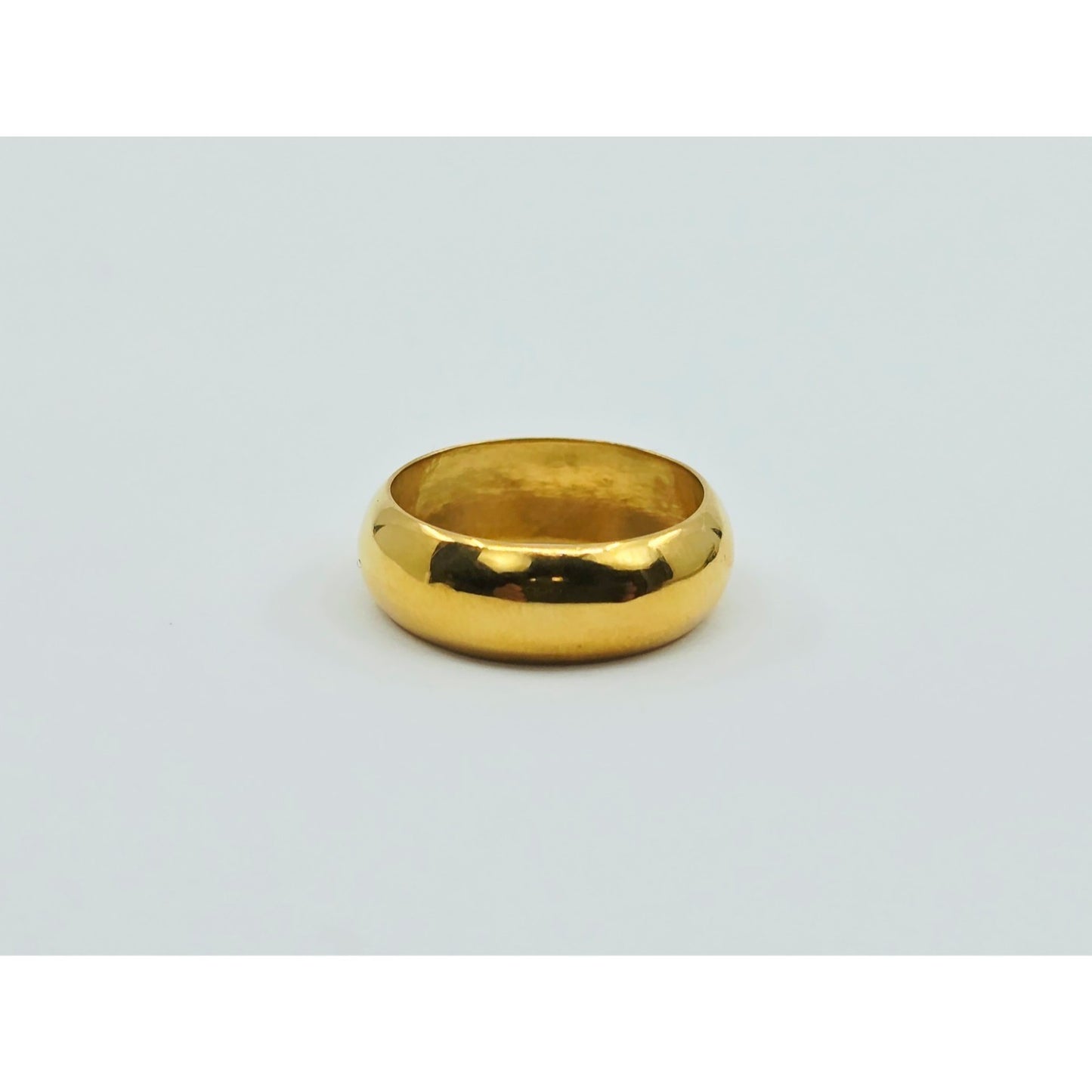 23K Yellow Gold Polished Wedding Band Ring