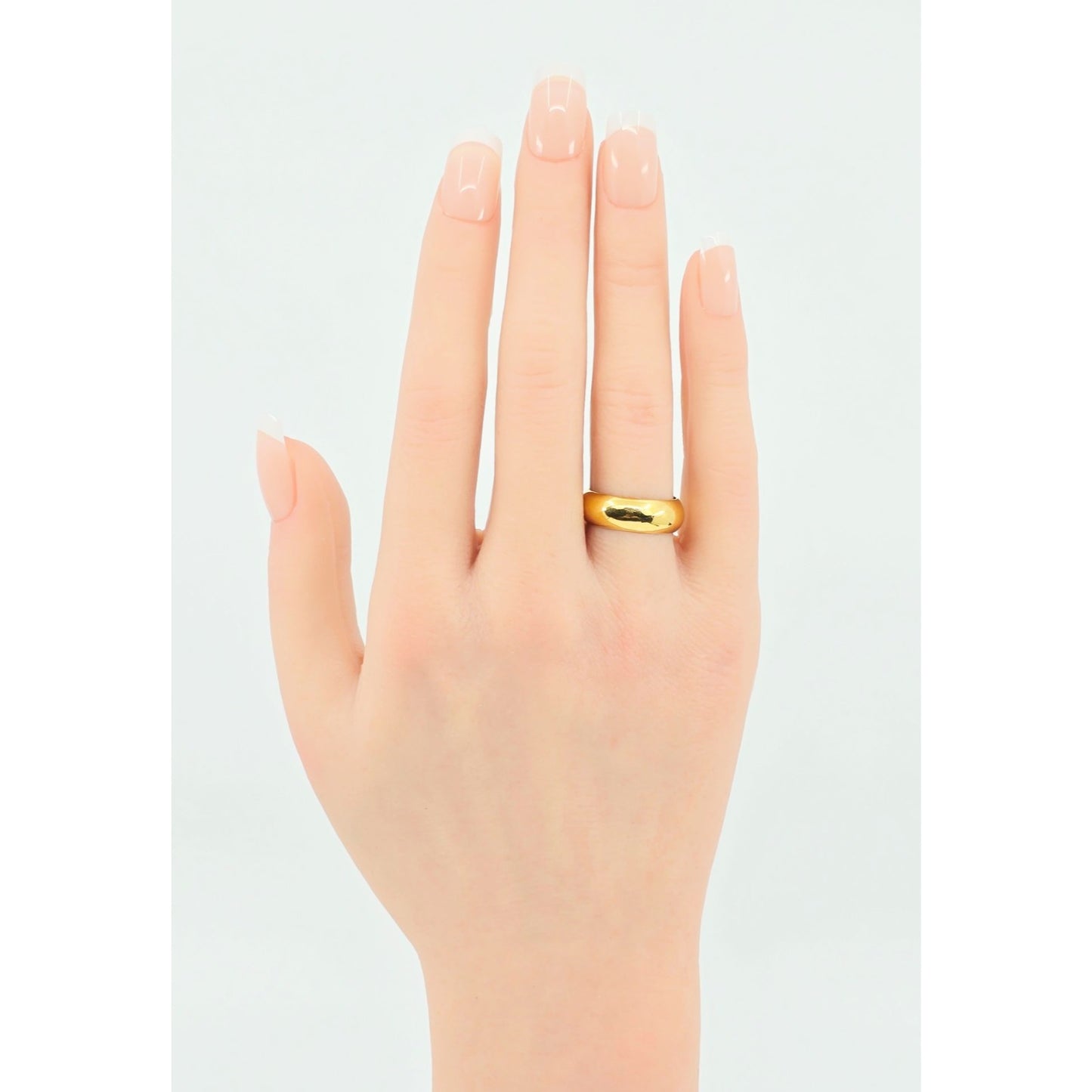 23K Yellow Gold Polished Wedding Band Ring