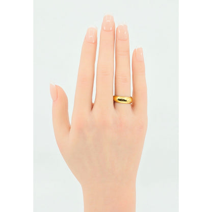 23K Yellow Gold Polished Wedding Band Ring