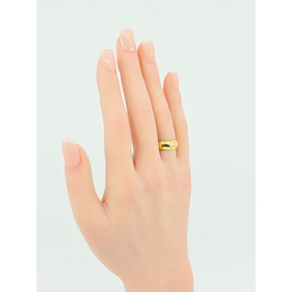 23K Yellow Gold Polished Wedding Band Ring