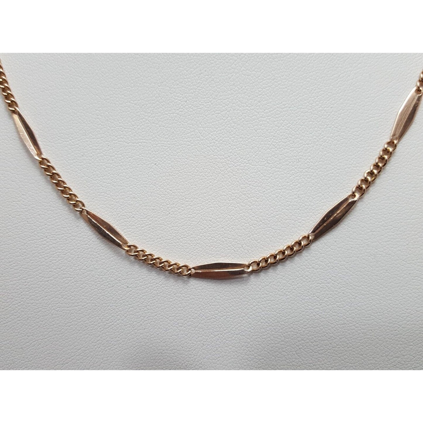 Vintage 14K Rose Gold Link Chain Necklace