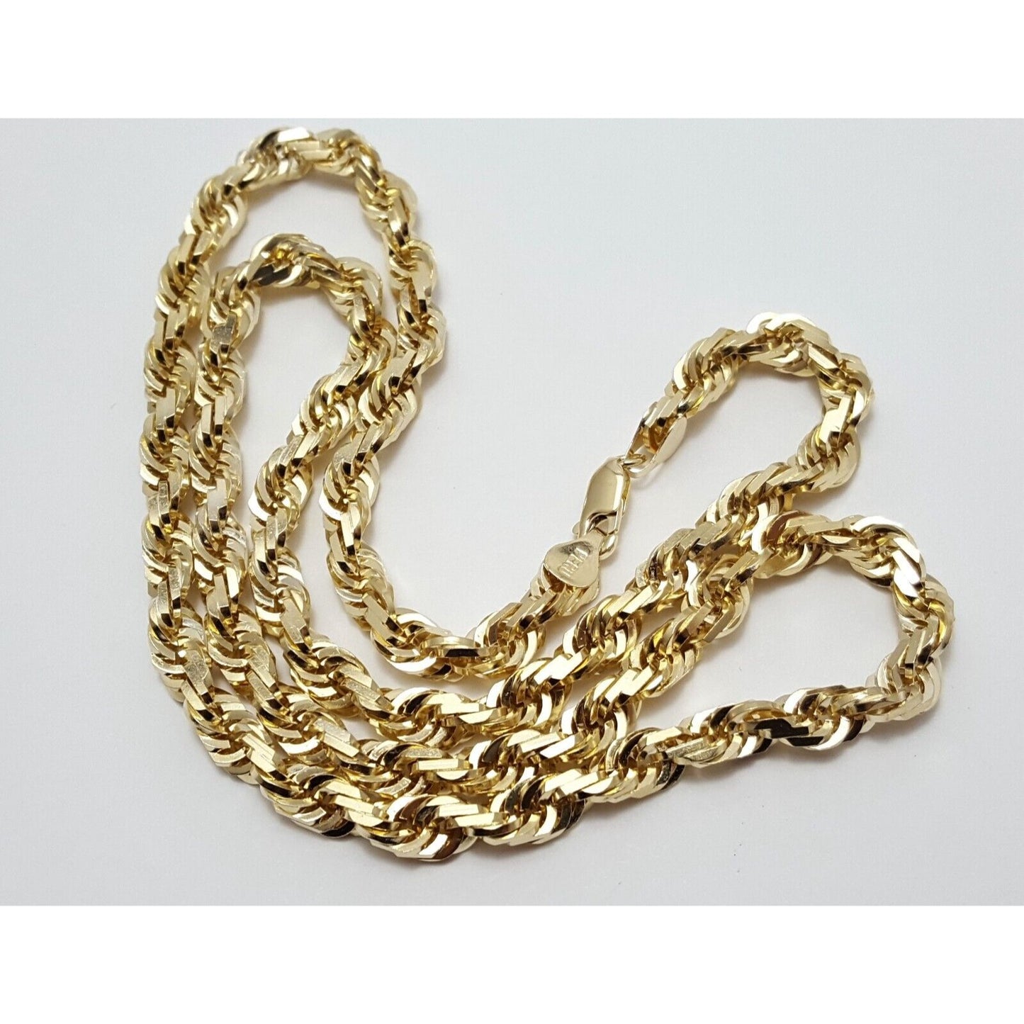 10K Yellow Gold Rope Chain Necklace