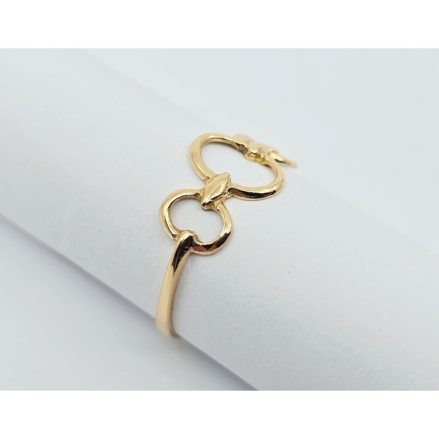 18K Yellow Gold 3 Oval Shaped Statement Ring