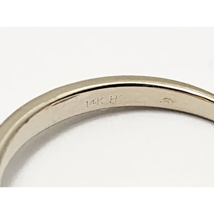 14K White Gold Diamond Heart Ring