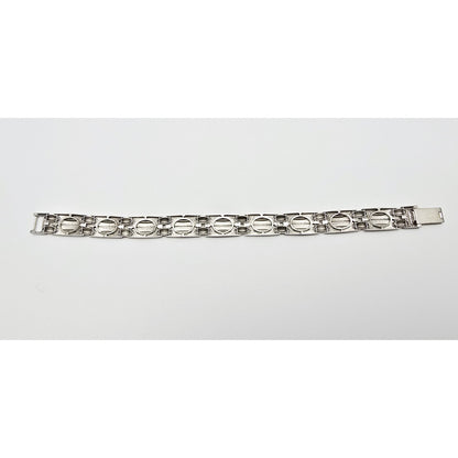 14K White Gold Custom Link Bracelet