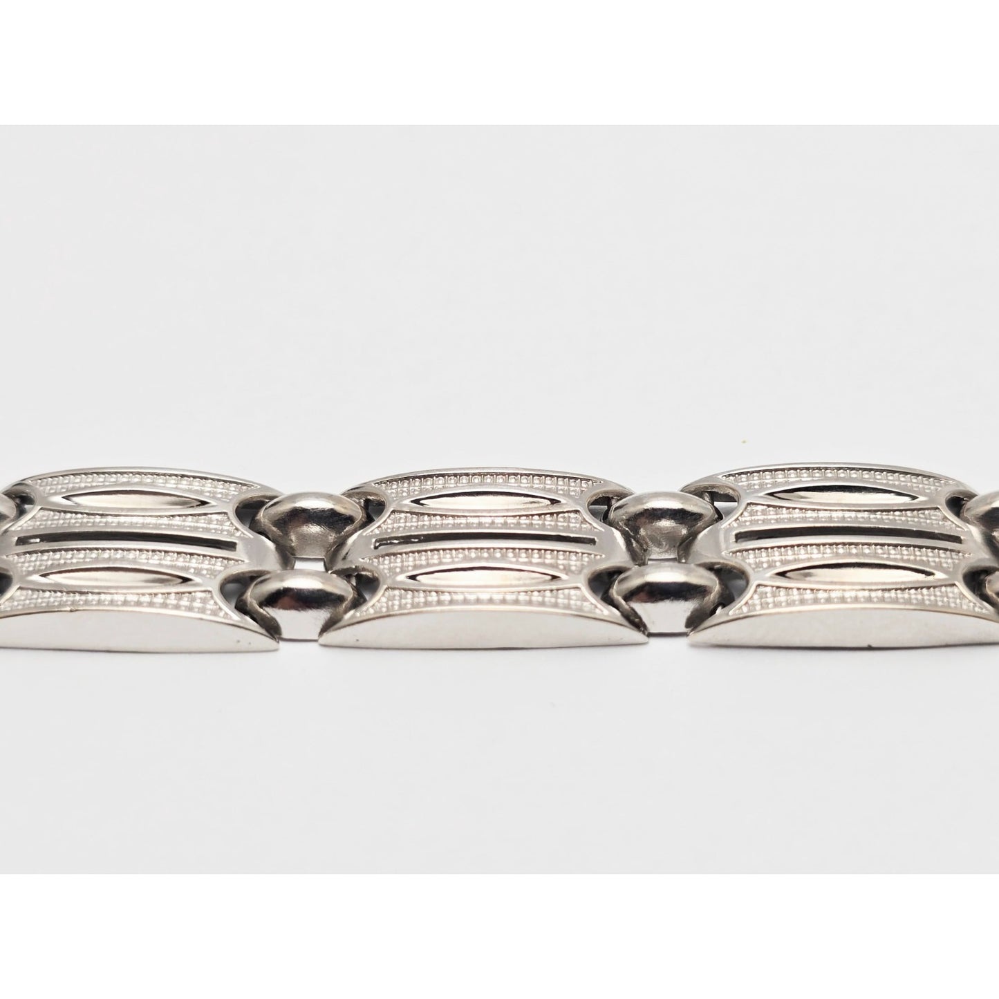 14K White Gold Custom Link Bracelet