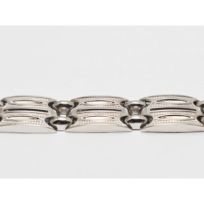 14K White Gold Custom Link Bracelet