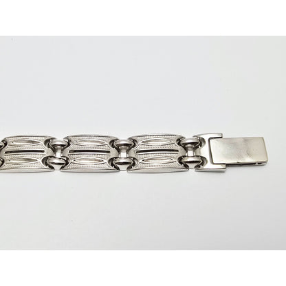 14K White Gold Custom Link Bracelet