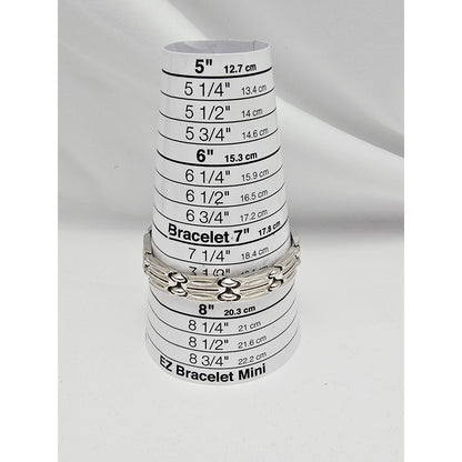 14K White Gold Custom Link Bracelet