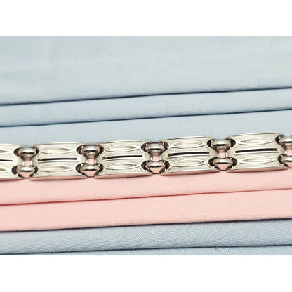 14K White Gold Custom Link Bracelet