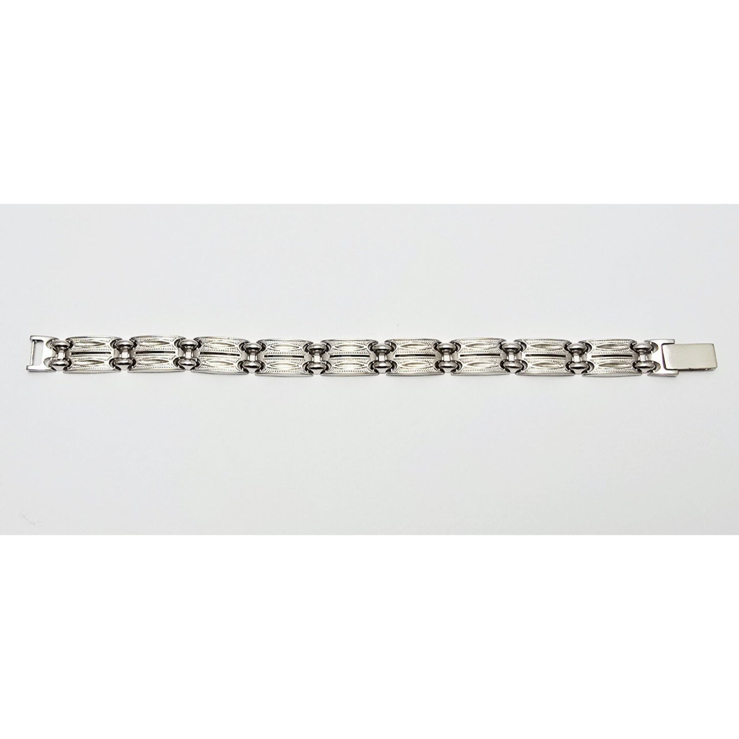 14K White Gold Custom Link Bracelet