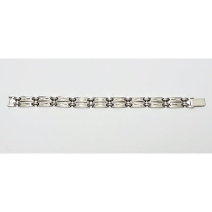 14K White Gold Custom Link Bracelet